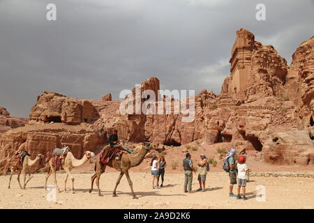 Tomb of Aneisho, Petra, Wadi Musa, Ma'an Governorate, Jordan, Middle East