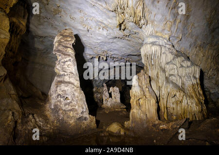 Limestone cave, pit of Pellumbas, Pëllumbas, Qark Tirana, Albania Stock Photo
