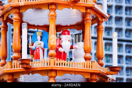 Christmas Carousel in Christmas Market Kaiser Wilhelm Memorial Berlin new Stock Photo