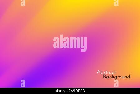 Orange purple background. Smooth colorful gradient. Abstract blurry backdrop with bright waves. Modern futuristic wallpaper for poster or advertisemen Stock Vector