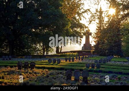 Military cemetery in Kastel-Staadt, Saar valley, Rhineland-Palatinate, Germany Stock Photo