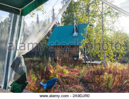 Remote Off Grid Alaskan Cabin Talkeetna Mountains Matanuska