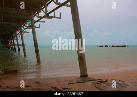 The Port of Broome,Western Australia, the largest deep-water access port servicing  Kimberley region ,open to shipping on a 24 hours basis seven days . Stock Photo