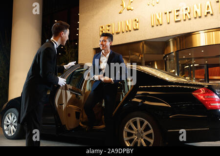 Hotel limousine service Stock Photo
