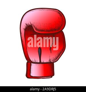 Boxing Glove For Sport Competition Retro Vector Stock Vector