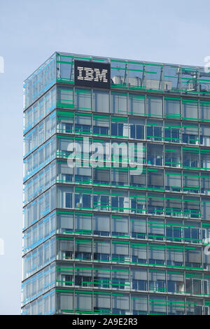 Hamburg IBM subsidiary, Berlin gate centrum BTC, Hamburg, Germany, Europe Stock Photo