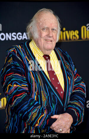 Los Angeles, USA. 14th Nov, 2019. M. Emmet Walsh at the premiere of 'Knives Out' at the Regency Village Theatre. Picture Credit: Paul Smith/Alamy Live News Stock Photo