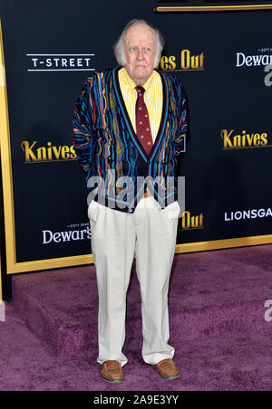 Los Angeles, USA. 14th Nov, 2019. M. Emmet Walsh at the premiere of 'Knives Out' at the Regency Village Theatre. Picture Credit: Paul Smith/Alamy Live News Stock Photo