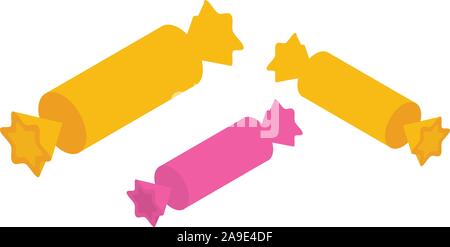 Holiday sweets icon, isometric style Stock Vector