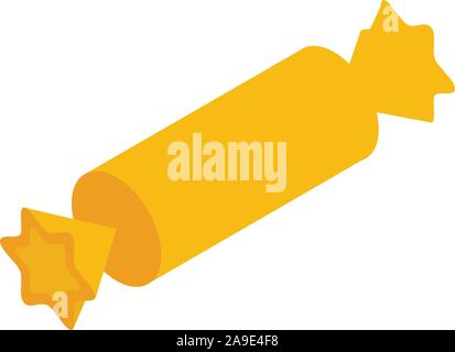 Orange bonbon icon, isometric style Stock Vector