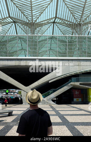 Railway station Orient designed from Santiago Calatrava Stock Photo