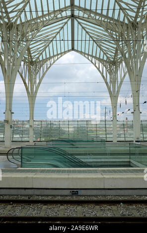 Railway station Orient designed from Santiago Calatrava Stock Photo