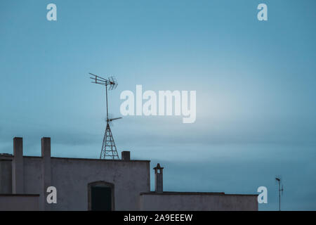 At night in Otranto, Lecce, Apulia, Italy, Stock Photo