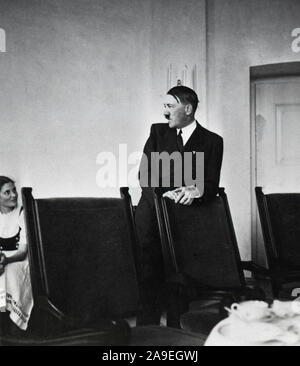 Eva Braun Collection (osam) - Adolf Hitler dressed in a business suit ca. late 1930s or early 1940s Stock Photo