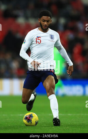 LONDON, ENGLAND - NOVEMBER 14TH Joe Gomez of England during the UEFA European Championship Group A Qualifying match between England and Montenegro at Wembley Stadium, London on Thursday 14th November 2019. (Credit: Leila Coker | MI News) Photograph may only be used for newspaper and/or magazine editorial purposes, license required for commercial use Credit: MI News & Sport /Alamy Live News Stock Photo