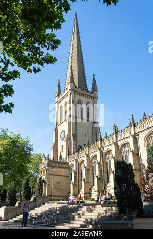 Wakefield Cathedral, Kirkgate, Wakefield, West Yorkshire, England, United Kingdom Stock Photo