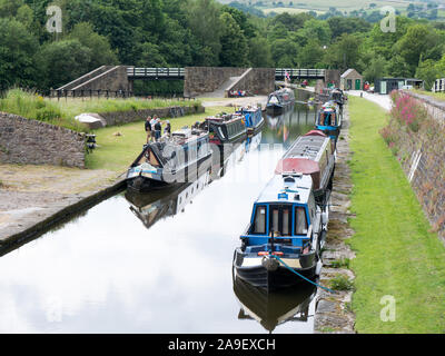Bugsworth Basin on the Peak Forest Canal Stock Photo