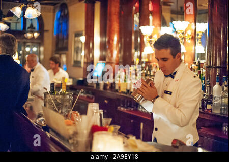 The classic Richelieu bar at Arnaud's restaurant in the French Quarter in New Orleans, LA Stock Photo