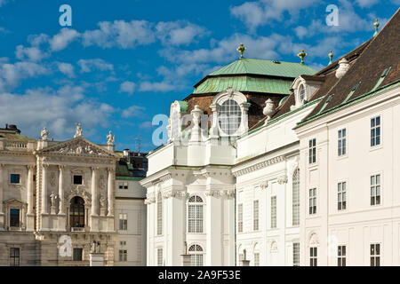Architecture of the Hofburg Palace. Vienna Stock Photo