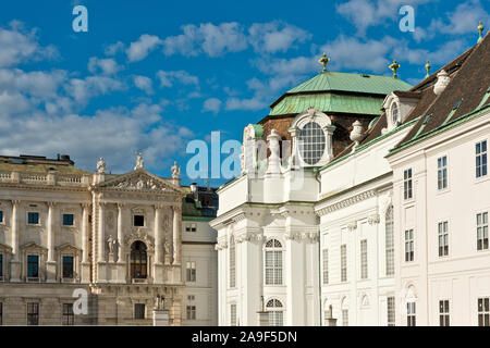 Architecture of the Hofburg Palace. Vienna Stock Photo