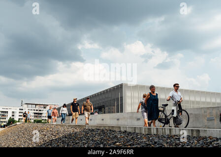 Berlin, Germany - July 29, 2019: Topographie Des Terrors, Topography of Terror. It is a history museum and Documentation Center located on the site th Stock Photo