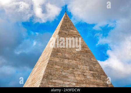 Pyramid of Cestius, Rome, Italy Stock Photo