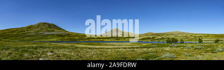 Fjell landscape in Rondane National Park Stock Photo