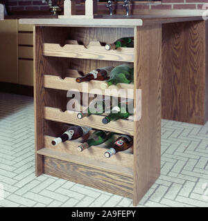 1983 New fitted Kitchen, UK Stock Photo