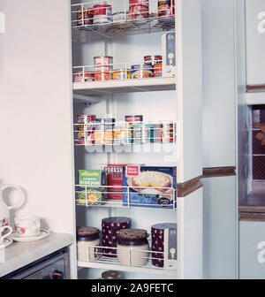 1983 New fitted Kitchen, UK Stock Photo