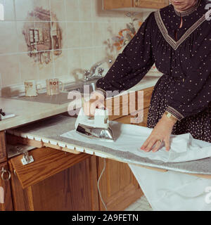 1983 New fitted Kitchen, UK Stock Photo