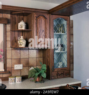 1983 New fitted Kitchen, UK Stock Photo