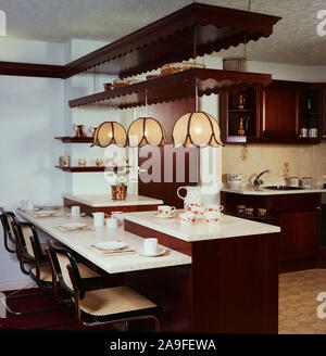 1983 New fitted Kitchen, UK Stock Photo