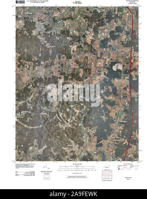 USGS TOPO Map Kentucky KY Upton 20100325 TM Stock Photo