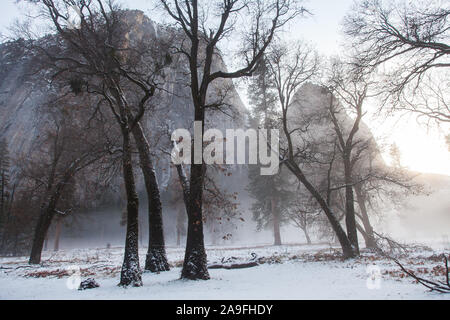 Winter in Yosemite National Park, California Stock Photo