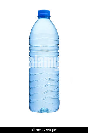 Plastic plastic bottle isolated on white background Stock Photo