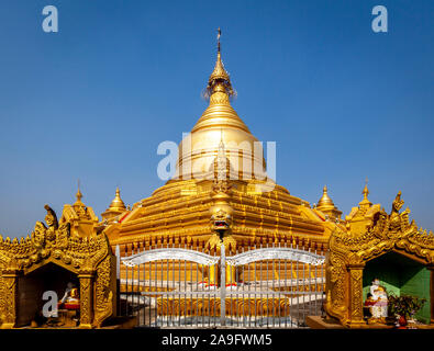 The Kuthodaw Pagoda, Mandalay, Myanmar. Stock Photo