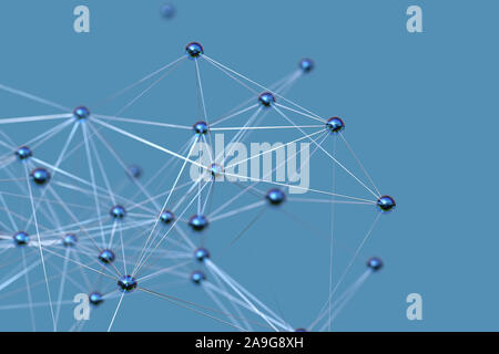 abstract molecular structure Stock Photo