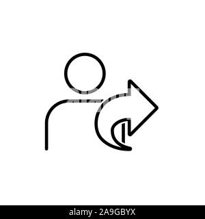 Refer a friend icon simple design. Vector eps10 Stock Vector