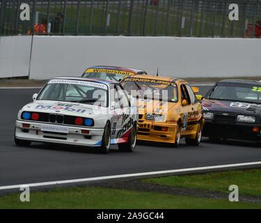 Harry Whale, Nick Whale, BMW M3 E30, Historic Touring Car Challenge, 1966-1990, Silverstone Classic, July 2019, Silverstone, Northamptonshire, England Stock Photo