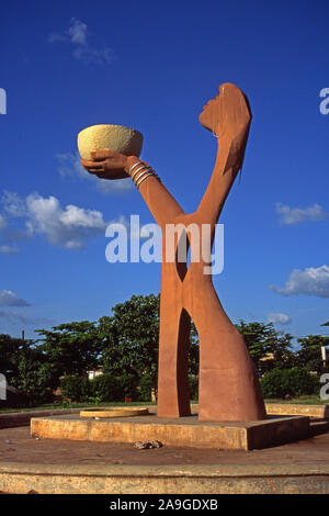 Denkmal Naba Koom in Burkina Faso, Ouagadougou Stock Photo