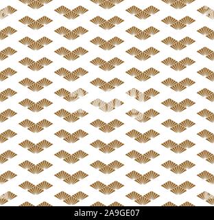 Seamless geometric pattern in style kumiko. Japanese pattern background vector. Brrown color. Stock Vector