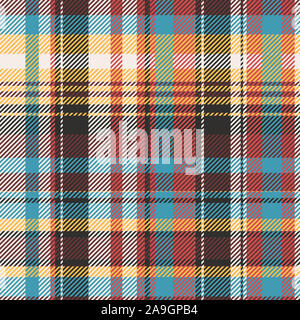 Seamless lumberjack shirt pattern. Plaid design. Textile fabric. Repeat. Colorful. Stock Photo