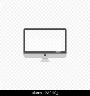 Monitor icon. Desktop computer display mockup, Vector Stock Vector