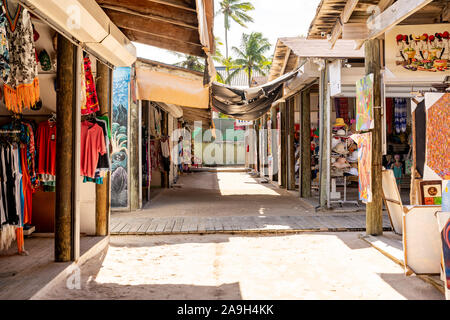 Beach Souvenir Shop in Punta Cana, Dominican Republic. Stock Photo