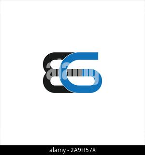 Letter  eg or ge logo vector logo design Stock Vector