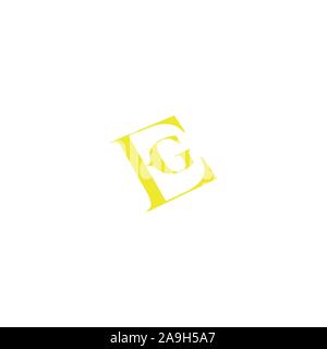 Letter  eg or ge logo vector logo design Stock Vector