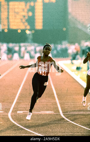 Evelyn Ashford (USA) competing at the 1984 US OLympic Team Trials Stock Photo