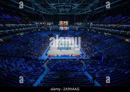 London, UK. 15th Nov 2019.  O2 Arena, London, England; Nitto ATP Tennis Finals; A general view at O2 Arena - Editorial Use Credit: Action Plus Sports Images/Alamy Live News Stock Photo