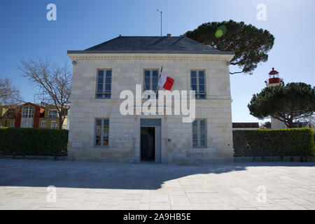 La Rochelle, Old Port Office and Lighthouse, France Stock Photo