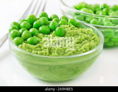 Peas - Puree Stock Photo